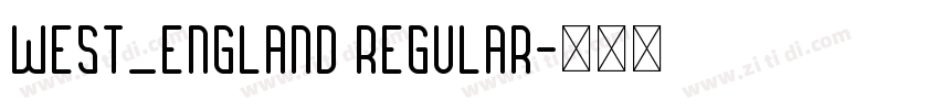 West_england Regular字体转换